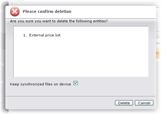 Delete file sync rules