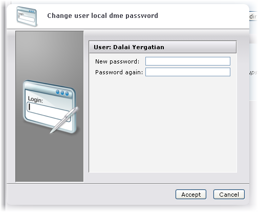 Change user password